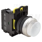 Kép 1/2 - Kiálló nyomókapcsoló, fehér  1×NO, 5A/230V AC-15, IP42