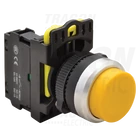 Kép 1/2 - Kiálló nyomókapcsoló, sárga  1×NO, 5A/230V AC-15, IP42
