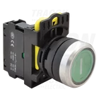 Kép 1/2 - Jelölt nyomógomb, zöld, (fehérI)  1×NO, 5A/230V AC-15, IP65