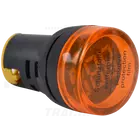 Kép 1/2 - Feszültségmérő, LED jelzőfény,sárga  24-500VAC, d=22mm