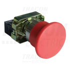 Kép 1/6 - Tok. gombafejű vésznyomógomb, fémalap,piros,nem reteszelt  1×NC, 3A/400V AC, IP44, d=40mm