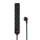 Kép 1/2 - Nedis ESOC630F2BK 6 aljzatos kapcsolós (6-os) elosztó, 3 m, 3680 W, 16 A