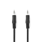 Kép 1/2 - Nedis CAGL22000BK20 sztereo audio kábel, 3,5 mm jack dugó - 3,5 mm jack dugó, 2m
