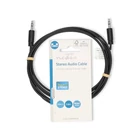 Kép 2/2 - Nedis CAGL22000BK20 sztereo audio kábel, 3,5 mm jack dugó - 3,5 mm jack dugó, 2m