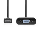 Kép 1/4 - Nedis CCGB34900BK02 HDMI - VGA adapter