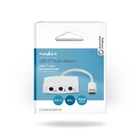 Kép 2/2 - Nedis CCGB65900WT01, USB-C (USB C) dugó - 3x 3,5 mm jack aljzat, fejhallgató/headset/mikrofon csatlakozási lehetőségek