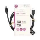 Kép 3/3 - Nedis CCGL60700BK10 USB C - USB C (USB-C) kábel, USB2.0, 60W, hossz 1m