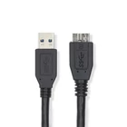 Kép 1/2 - Nedis CCGL61500BK05 USB3.2 - micro-B (micro B) kábel, 5 Gbps, 0,5m