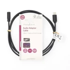 Kép 3/3 - Nedis CCGL65960BK10 USB-C (USB C) dugó - 3,5 mm sztereo jack aljzat | 1,00 m