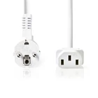 Kép 1/3 - Nedis CEGL10000WT30 táp kábel IEC-320-C13, 3 x 0.75 mm˛ hossz 3m, fehér