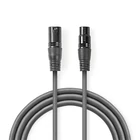 Kép 2/3 - Nedis COTG15010GY150  XLR 3 tűs dugó | XLR 3 tűs aljzat, 15m