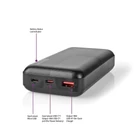 Kép 1/5 - Nedis UPBKPD20000BK hordozható külső akkumulátor, powerbank 20000mAh