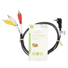 Kép 3/3 - Nedis CVGL22400BK10 audio - video AV kábel, 3,5mm jack - 3x RCA, 1m
