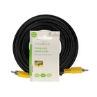 Kép 3/3 - Nedis composite videó kábel, RCA dugó - RCA dugó, hossz 10m, CVGL24100BK100