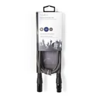Kép 1/3 - Nedis COTH15010GY15 félprofi XLR audio kábel, XLR dugó - aljzat, 1.5m, rugalmas