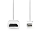 Kép 1/3 - Nedis CCGB37650WT02 mini display port dugó - HDMI aljzat adapter