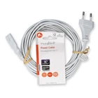 Kép 3/3 - Nedis CEGL11040WT50 táp kábel IEC-320-C7, 2 x 0.75 mm, hossz 5m, fehér