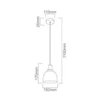 Kép 3/4 - ORLICKI 1xE27 max 8W LED 230V - OR-OR80018