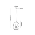 Kép 2/5 - ORLICKI   3xE14 max 8W LED 230V - OR-OR80124