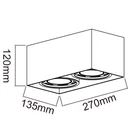 Kép 2/3 - ORLICKI Cardi II Bianco / Ufo Bianco 2xGU10 max 8W LED 230V - OR-OR81985