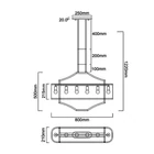 Kép 4/4 - ORLICKI 6xE14 max 12W LED 230V - OR-OR84849