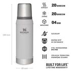 Kép 3/4 - STANLEY THERMOS LEGENDARY CLASSIC - ASH 0.75L