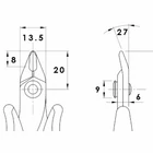 Kép 3/3 - Vágófogó 138 mm Precíziós