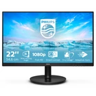 Kép 1/12 - PHILIPS VA monitor 21.5" 221V8A, 1920x1080, 16:9, 250cd/m2, 4ms, VGA/HDMI, hangszóró