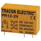 Kép 1/2 - Print relé  12V DC / 2×CO (5A, 230V AC / 30V DC)
