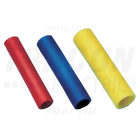 Kép 1/2 - Szigetelt toldóhüvely, ónozott elektrolitréz, sárga  6mm2, (L=27mm, d1=4,1mm), PVC