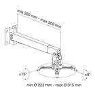 Kép 1/11 - Techly ICA-PM 16 project mount Wall/ceiling Silver