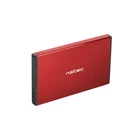 Kép 1/6 - NATEC HDD ENCLOSURE RHINO GO (USB 3.0, 2.5", RED)