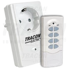 Kép 1/4 - Távkapcsolós csatlakozóaljzat, 1 aljzat, 1 távírányító  230VAC, 50Hz, 3600W, IP20, 433,92MHz