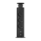Kép 2/6 - Delight 20430MBU REJTETT ELOSZTÓ 3-AS USB-VEL