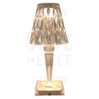 Kép 3/3 - Asztali akkumulátoros LED díszlámpa, ernyő  1W, 3000-6500K, 3,7V, 1200 mAh, Li-Ion, 70lm, 6h, IP20