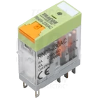 Kép 1/3 - Print relé tesztgombbal és állapotjelzéssel  12V DC / 2×CO (8A, 230V AC / 30V DC)