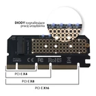 Kép 2/2 - Expansion card, adapter M.2 NVMe M-Key PCI-E Savio AK-41