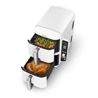 Kép 3/5 - SharkNinja SL400EUWH fryer Double 9.5 L Stand-alone 2470 W Hot air fryer White