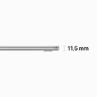 Kép 3/4 - Apple MacBook Air M2 Notebook 38.9 cm (15.3") Apple M 8 GB 512 GB SSD Wi-Fi 6 (802.11ax) macOS Ventura Silver
