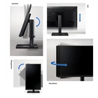 Kép 5/30 - SAMSUNG IPS monitor 22" T45F, 1920x1080, 16:9, 250cd/m2, 5ms, DisplayPort/2xHDMI/2xUSB, Pivot