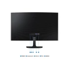 Kép 5/7 - SAMSUNG Ívelt VA monitor 27" S36GD, 1920x1080, 16:9, 250cd/m2, 4ms, HDMI/VGA