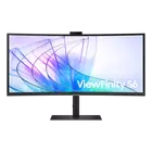 Kép 1/18 - SAMSUNG Ívelt VA monitor 34" S65VC, 3440x1400, 21:9, 350cd/m2, 5ms, HDMI/DisplayPort/2xUSB/USB-C/LAN, hangszóró&webkam.