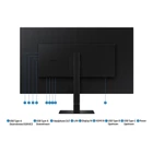 Kép 9/9 - SAMSUNG VA monitor 37" S80UD, 3840x2160, 16:9, 350cd/m2, 5ms, HDMI/DisplayPort/3xUSB/USB-C/LAN