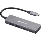 Kép 1/3 - SANDBERG Hub és elosztó, USB-C to 2xUSB-A + 2xUSB-C Hub