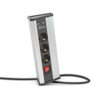Kép 1/4 - Delight 20483S SAROKELOSZTÓ KAPCSOLÓVAL 3 X 250V, 16A, 2 X USB