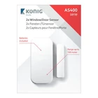 Kép 4/5 - Ajtó / ablak Érzékelő - SAS-ALARM400