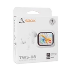 Kép 5/5 - SBOX EB-TWS08-W Bbluetooth v:5.4 fülhallgató mikr.toucLCD, fehér, BR+EDR+BLE