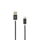 Kép 1/2 - SBOX Kábel, CABLE USB Male -> TYPE-C Male 1.5 m Black