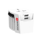 Kép 1/11 - MUV USB (2xA) Kompakt 2 pólusú világutazó adapter 2 integrált USB porttal