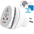 Kép 5/7 - Utazó Adapter Combo - Világ-to-Israel Földelt